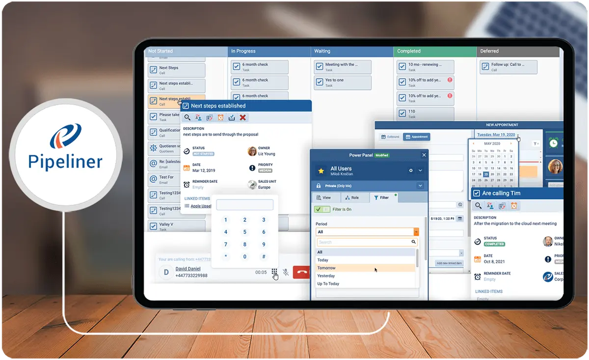 Pipeliner CRM tracking and communication within teams