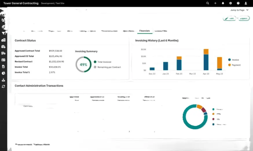 sage contractor management analytics