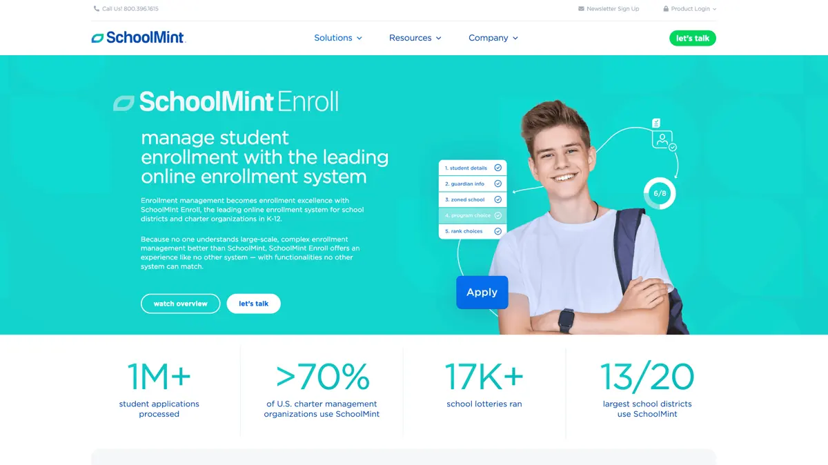 Schoolmint dashboard