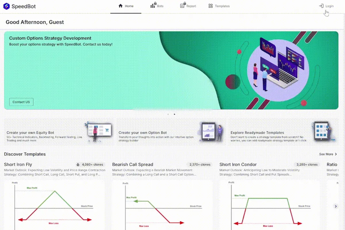 speedbot dashboard