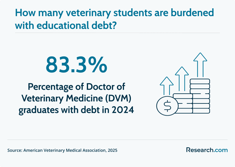 DVM students with debt