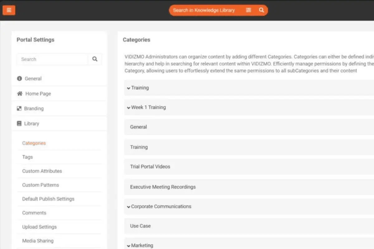 vidizmo enterprisetube dashboard