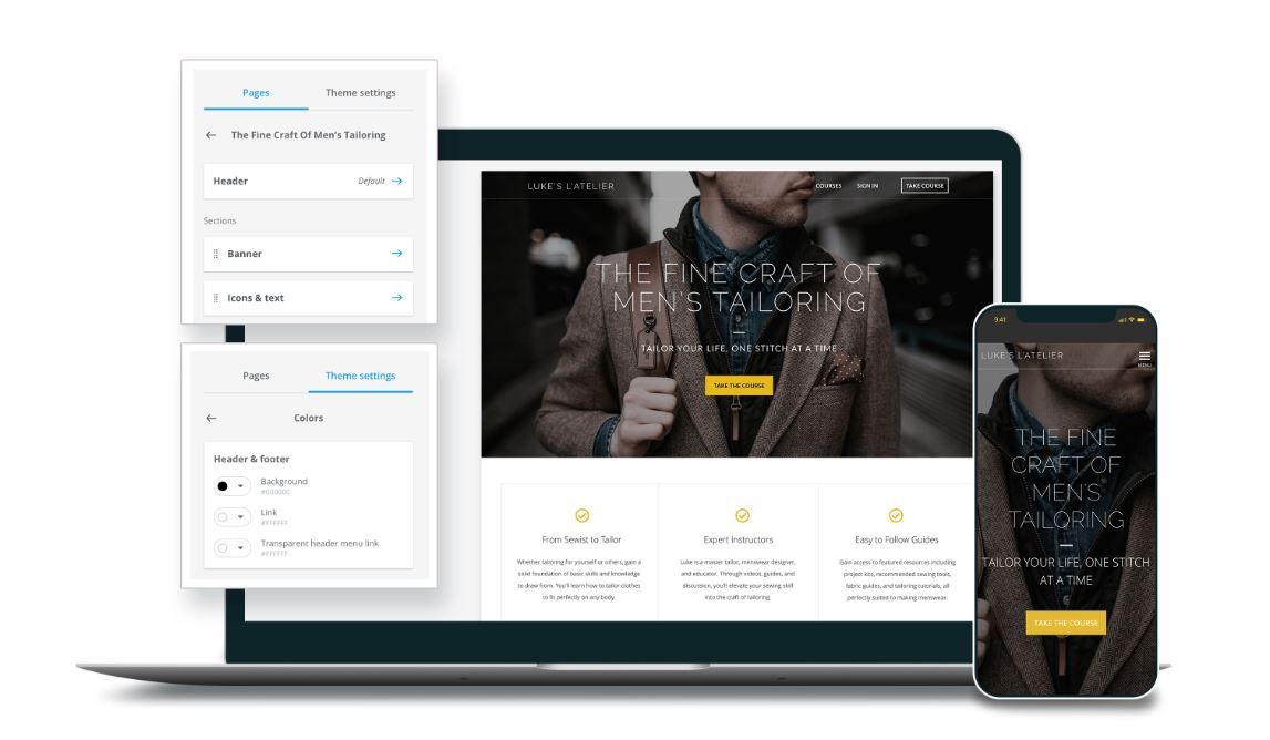 Thinkific Plus custom website